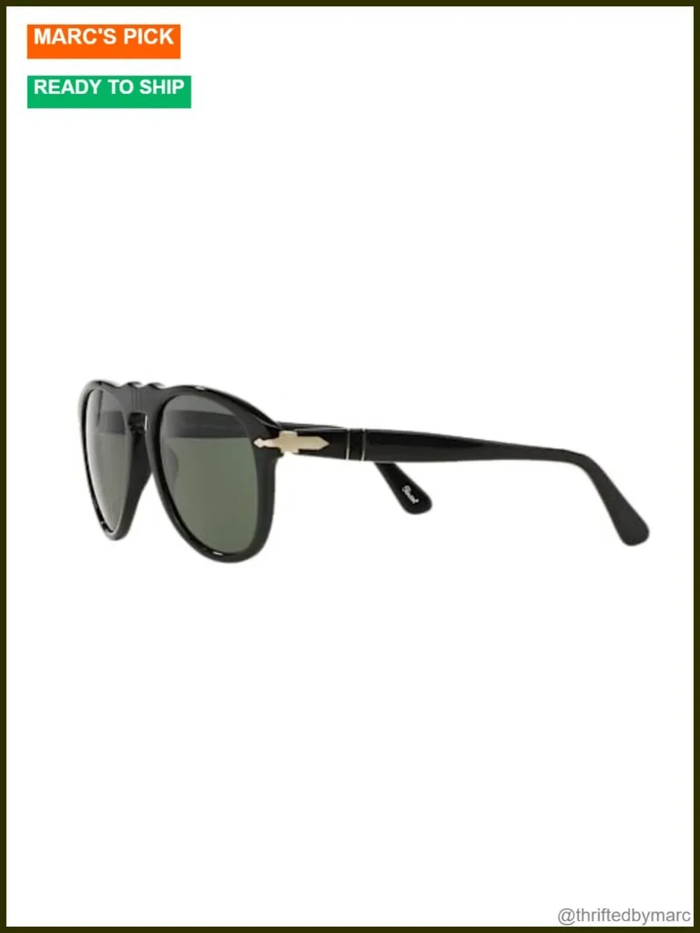 Aviator Sunglasses Keyhole Bridge Green Lenses UV Protection